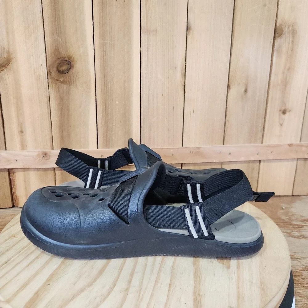 Chaco Chillos Clog Sandals Shoes Mens 10 Black Closed Toe Adjustable Outdoor